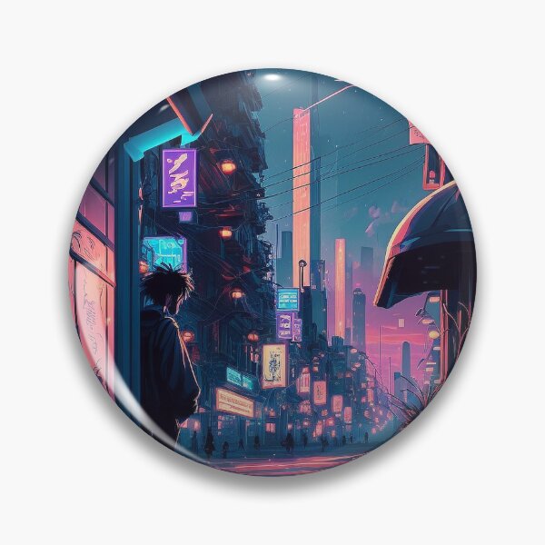 Item preview, Clear - Cyberpunk Cityscape Skyline designed and sold by ArkMinted.