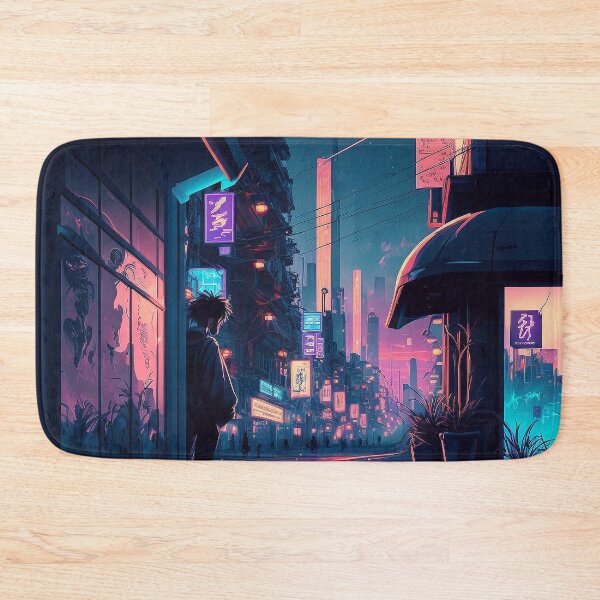 Item preview, Clear - Cyberpunk Cityscape Skyline designed and sold by ArkMinted.