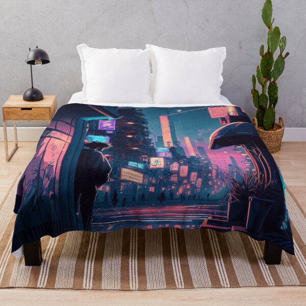 Item preview, Clear - Cyberpunk Cityscape Skyline designed and sold by ArkMinted.