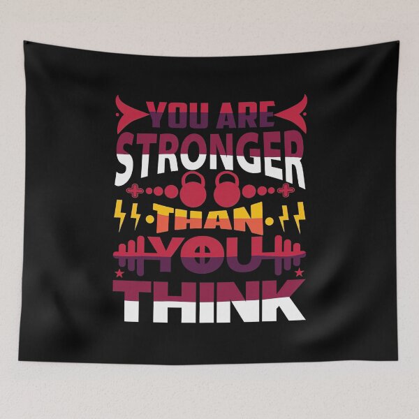 Item preview, You are stronger than you think, Motivational Quote designed and sold by graphic-genie.