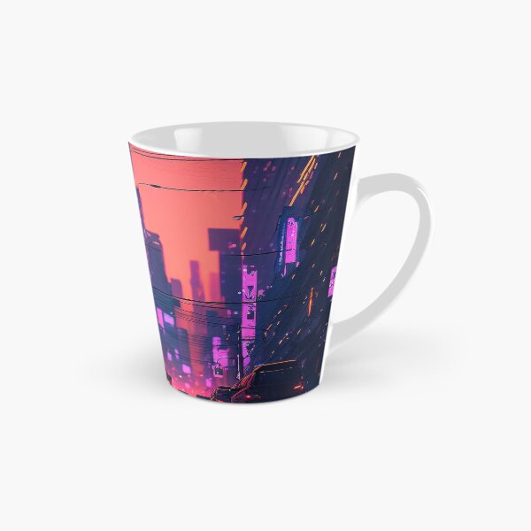 Item preview, Nightly Ride - Cyberpunk Cityscape Skyline designed and sold by ArkMinted.