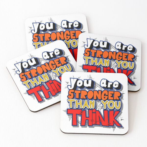 Item preview, You are stronger than you think, Motivational Quote designed and sold by graphic-genie.