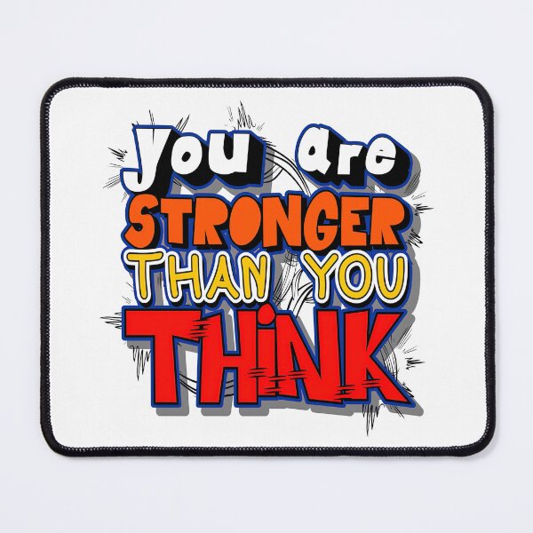 Item preview, You are stronger than you think, Motivational Quote designed and sold by graphic-genie.