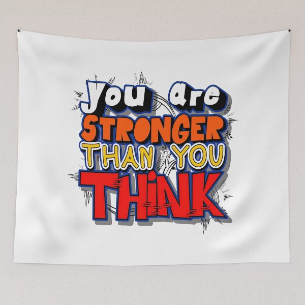 Item preview, You are stronger than you think, Motivational Quote designed and sold by graphic-genie.