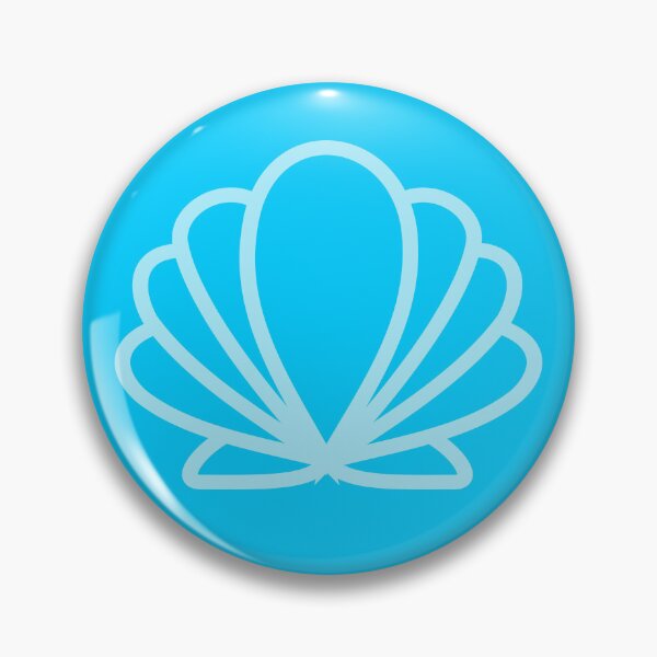 Item preview, Scallop Shell Stylised blue designed and sold by TheScraggyBeard.