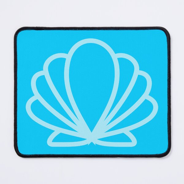 Item preview, Scallop Shell Stylised blue designed and sold by TheScraggyBeard.