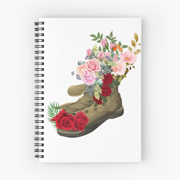Item preview, Flores en una bota vieja designed and sold by Dwarf7.