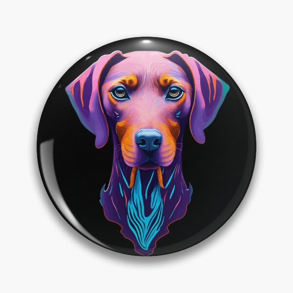 Item preview, Hungarian Vizsla head art Intense Visla gaze designed and sold by Rachel Pile.
