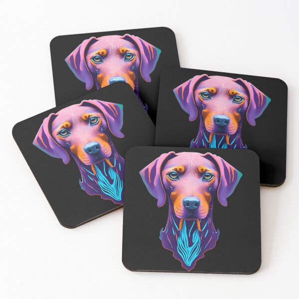 Item preview, Hungarian Vizsla head art Intense Visla gaze designed and sold by Rachel Pile.