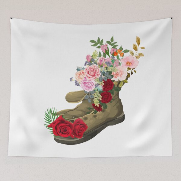 Item preview, Flowers in an old boot designed and sold by Dwarf7.