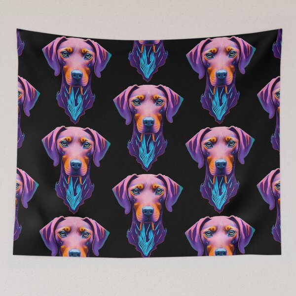 Item preview, Hungarian Vizsla head art Intense Visla gaze designed and sold by Rachel Pile.