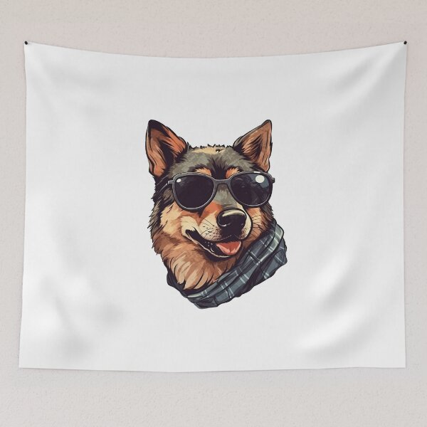 Item preview, Dog with sunglasses designed and sold by ArtifiedDigital.