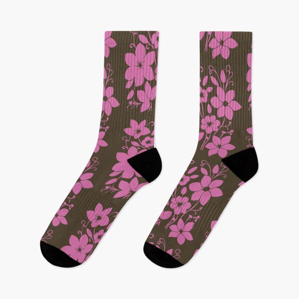 Item preview, Floral beauty in rose cerise and dark gamboge designed and sold by aapshop.