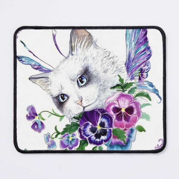 Item preview, Pansy fairy cat kitty designed and sold by Gabriella Szabo.