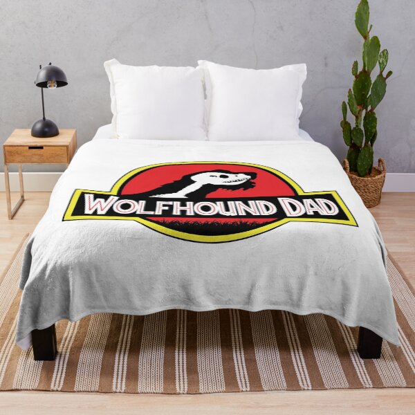 Item preview, (For Bright Background) Jurassic Irish Wolfhound Dad designed and sold by More Cute Dogs.