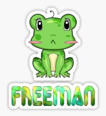 Freeman Frog Sticker