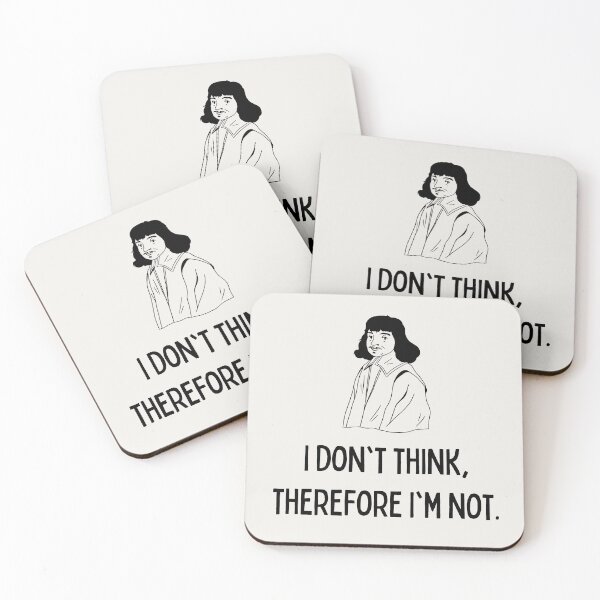 Item preview, Funny Descartes Philosophy Joke - I Don't Think Therefore I'm Not designed and sold by Sophie’s Tees.