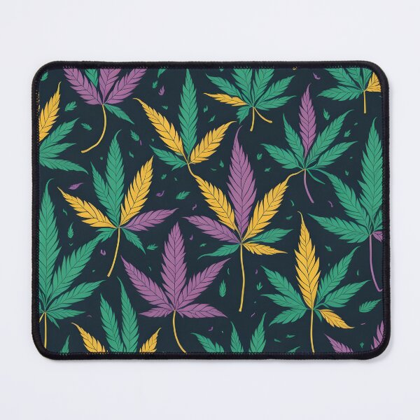 Item preview, Weed Leaf Colorful Tile designed and sold by Harlechryzz.