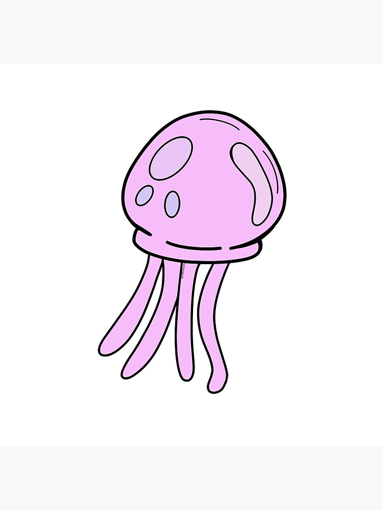 Kawaii jellyfish from SpongeBob SquarePants (pink) Art Board Print for  Sale by merksucks
