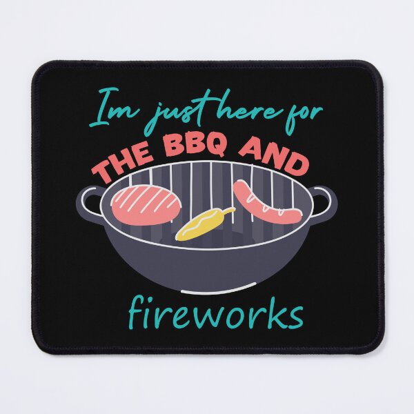 Item preview, I'm just here for the BBQ and fireworks Premium T-Shirt designed and sold by r1bbit.