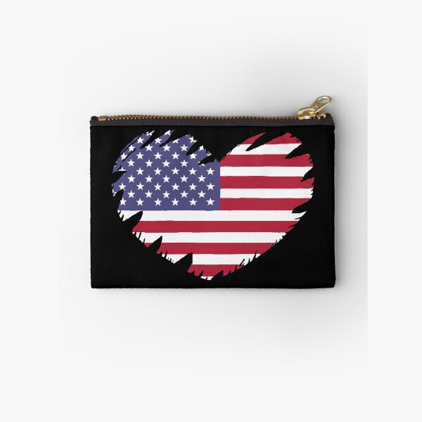 Item preview, American flag heart shaped torn designed and sold by Hypnotees.
