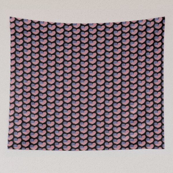 Item preview, American flag heart shaped torn designed and sold by Hypnotees.