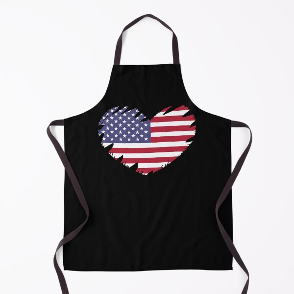Item preview, American flag heart shaped torn designed and sold by Hypnotees.
