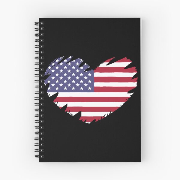 Item preview, American flag heart shaped torn designed and sold by Hypnotees.
