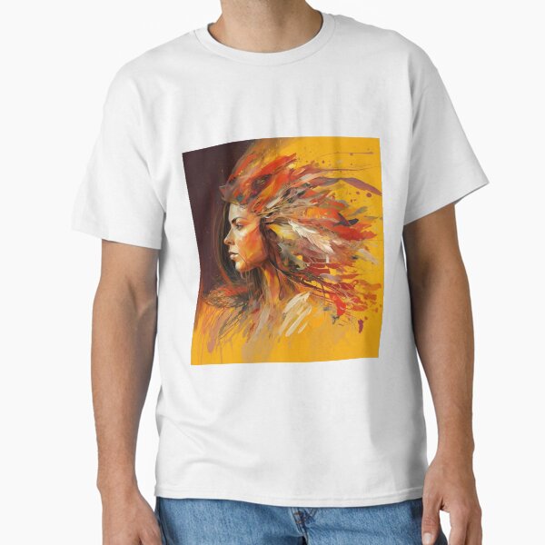 Item preview, Abstract Woman Feathers Hinge designed and sold by madeinfrance1.