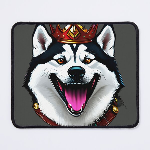 Item preview, Funny Husky Dog With Crown designed and sold by artist-mac.