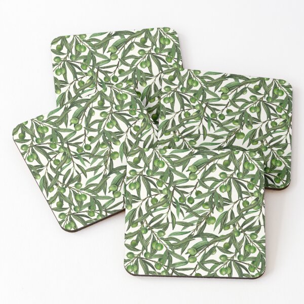 Item preview, Olive branches on off white designed and sold by Katerina Mitkova Kirilova.