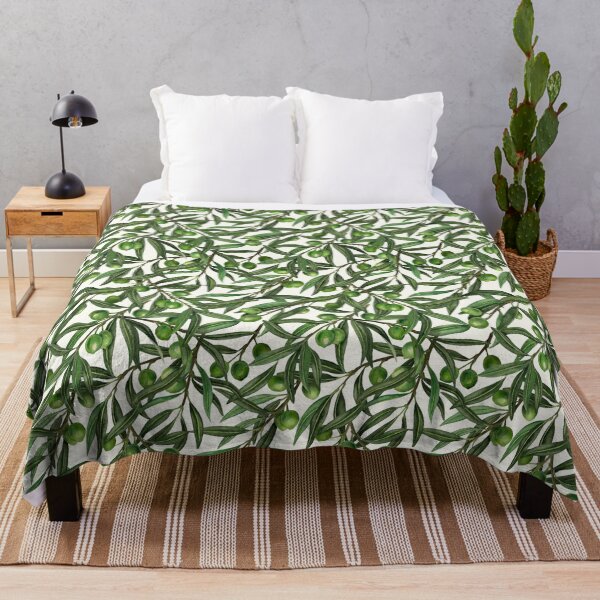 Item preview, Olive branches on off white designed and sold by Katerina Mitkova Kirilova.
