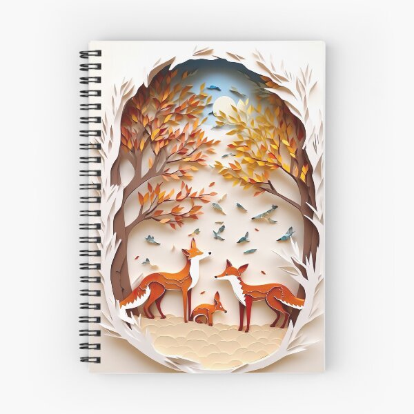 Item preview, Papercut Zorros en el bosque designed and sold by DanellyDesigns.