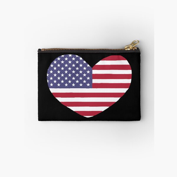 Item preview, American flag heart shaped designed and sold by Hypnotees.