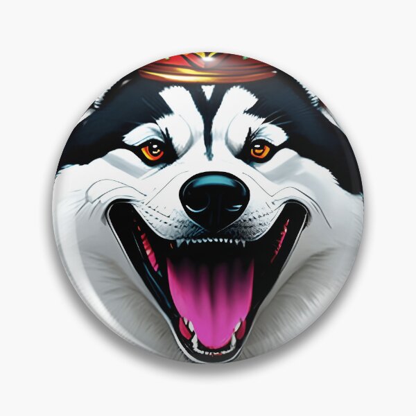 Item preview, Funny Husky Dog With Crown designed and sold by artist-mac.