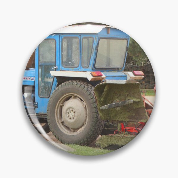 Item preview, Old blue tractor with lawn mower, Australia designed and sold by FranWest.