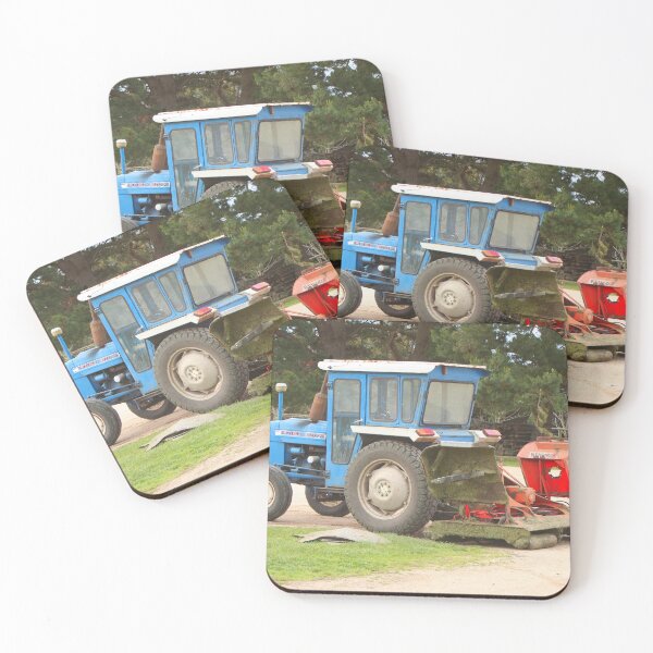 Item preview, Old blue tractor with lawn mower, Australia designed and sold by FranWest.
