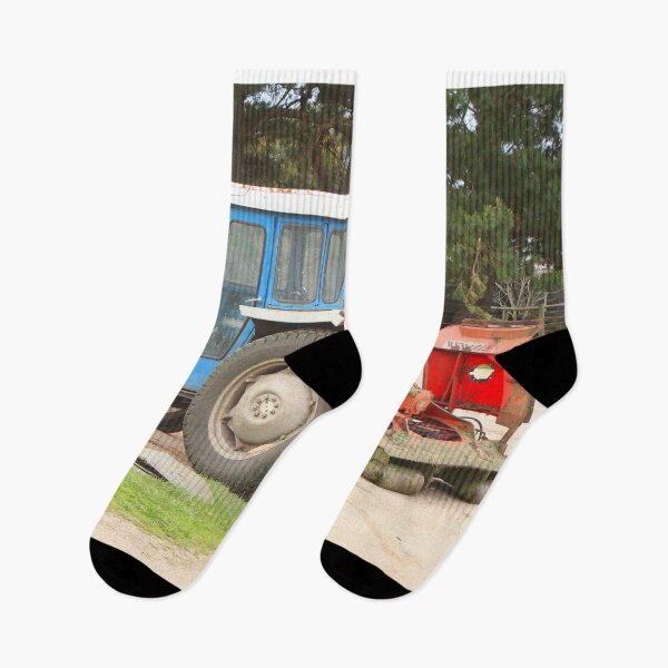 Item preview, Old blue tractor with lawn mower, Australia designed and sold by FranWest.