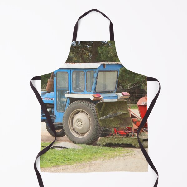 Item preview, Old blue tractor with lawn mower, Australia designed and sold by FranWest.