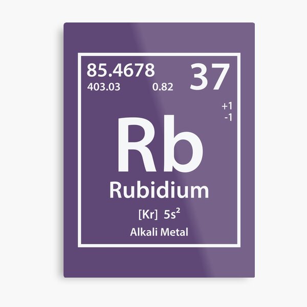 Aperçu de l'œuvre Rubidium Element créée et vendue par cerebrands.
