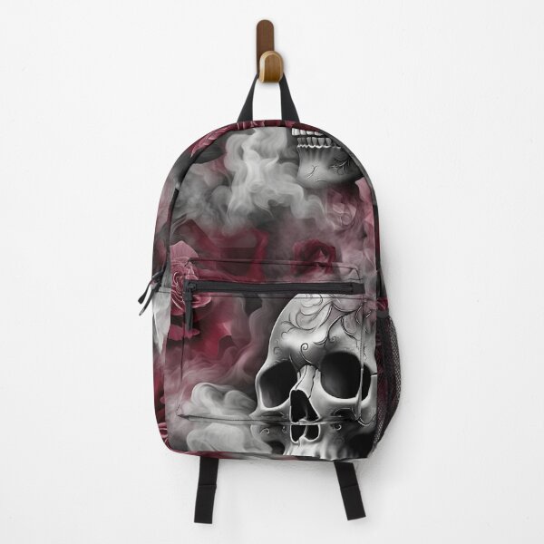 Item preview, Grunge Skull Pattern - Smoky pink Roses and Skull sadness designed and sold by FuschDesigns.
