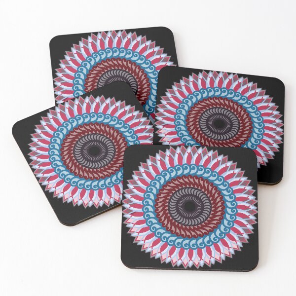 Item preview, Mandala three with black background designed and sold by Rajita Khushi.