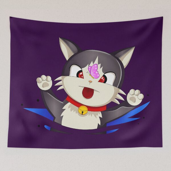 Item preview, Cute cat and a butterfly designed and sold by CuzcrazyArts.