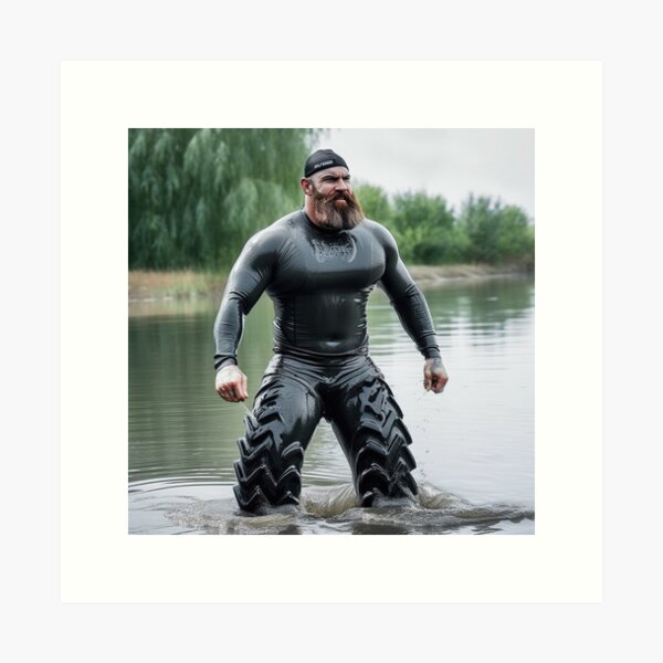 Item preview, Bear in tyre truck wetsuits - Daddy Dave designed and sold by rvb-ai.