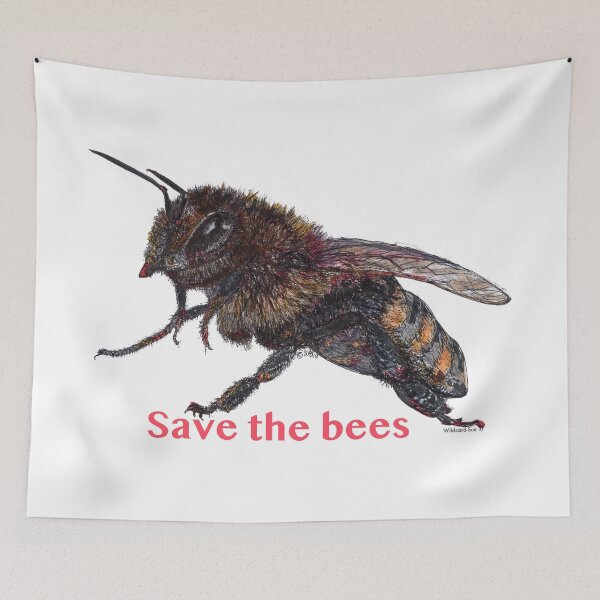 Item preview,  Save Our Bees - featuring Queenie the Bee designed and sold by Wildcard-Sue.