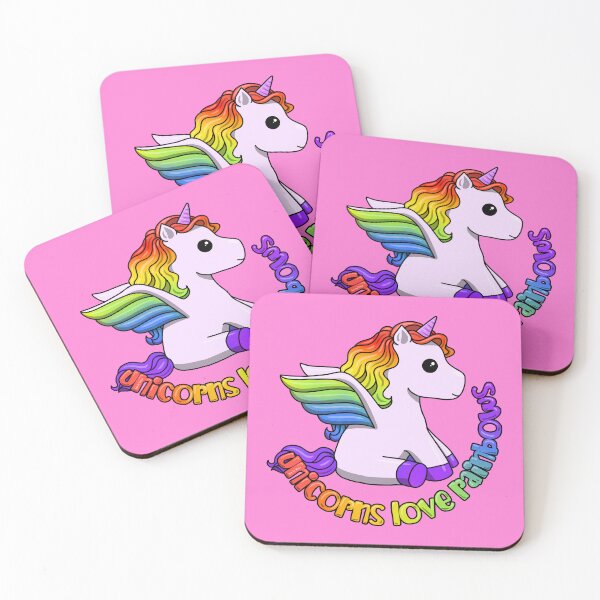 Item preview, Unicorns Love Rainbows 2023 designed and sold by Art by Veya.
