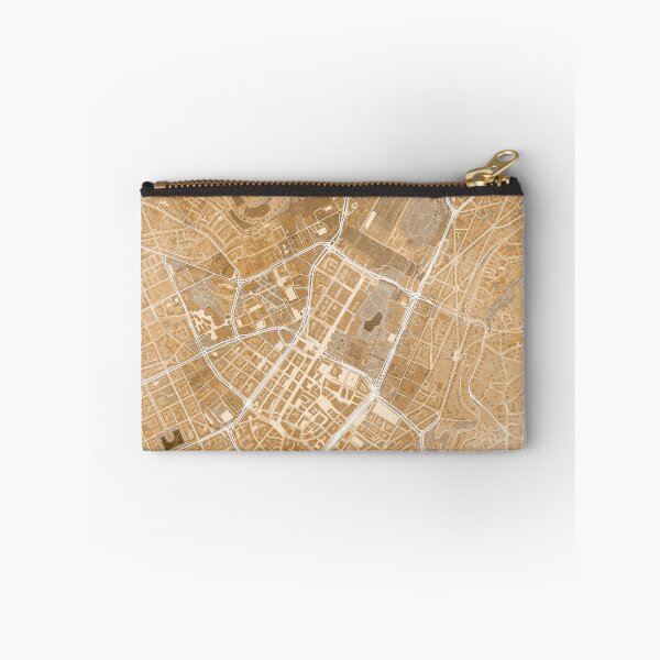 Item preview, Map of Sttutgart downtown (Germany) in sepia vintage style designed and sold by blursbyai.