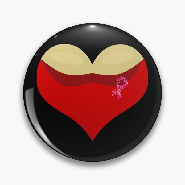 Item preview, Cancer awareness Boobies love heart designed and sold by Hypnotees.