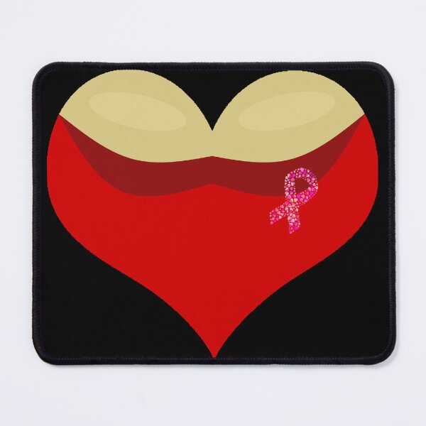 Item preview, Cancer awareness Boobies love heart designed and sold by Hypnotees.