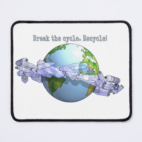 Item preview, Break the cycle. Recycle! T-shirt. Plastic bottles pollution. designed and sold by Shlomo Cohen.